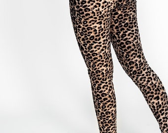 Leopard Leggings Etsy