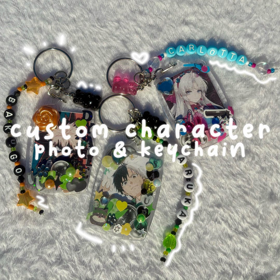 Cosplayer Introduction Character Keychain Custom Character Photo & Keychain - Etsy