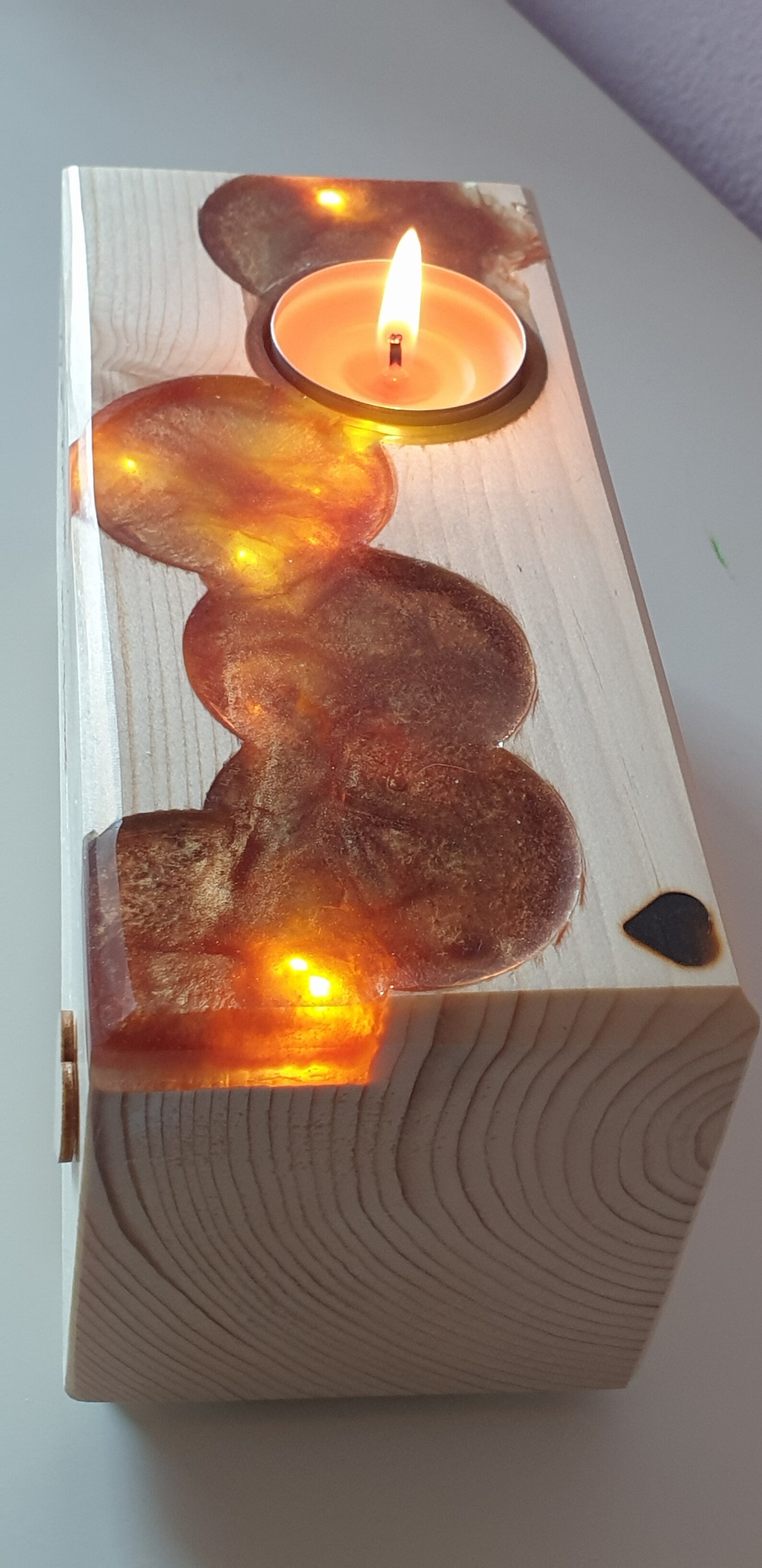 Custom resin box resin box candle holder resin lamp Etsy