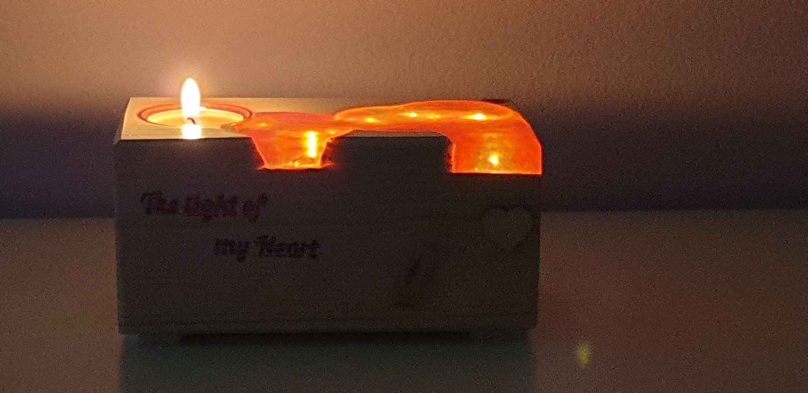 Resin Lamp Candle Holder Resin Wooden Box and Gift LED Etsy
