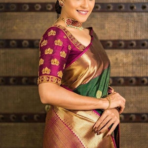 Kanjivaram silk saree with Rich pallu,the charming elegance,Indian saree,party wear saree,wedding saree,women dress,wedding collection,haldi