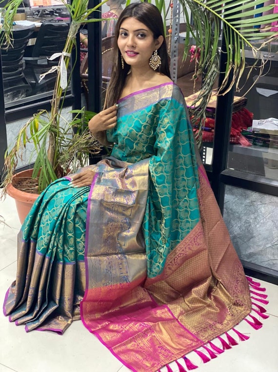 Pure Kanjivaram Silk Saree With Rich 