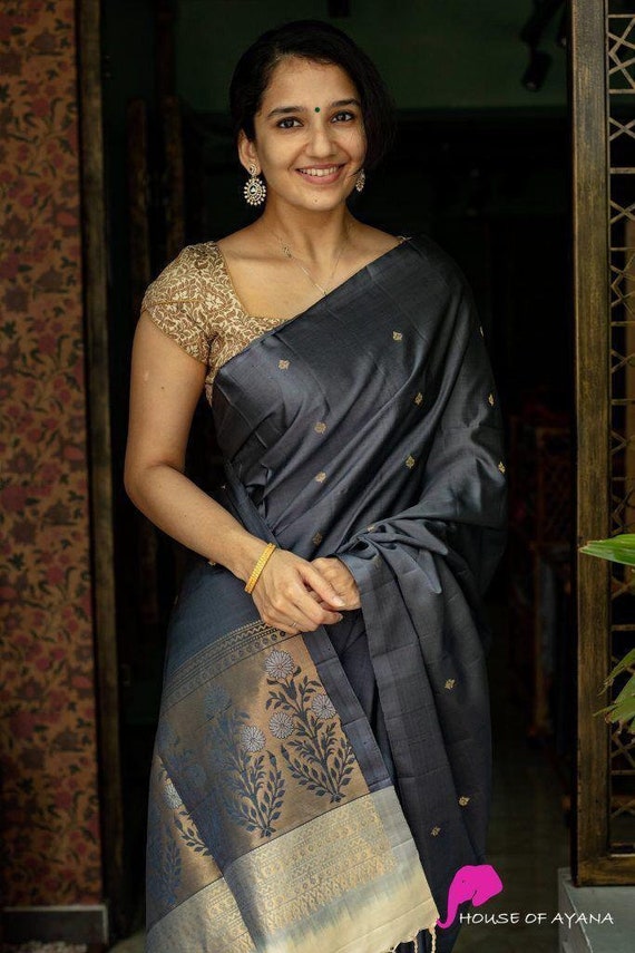 Pure Kanchipuram Silk Saree With Extra 