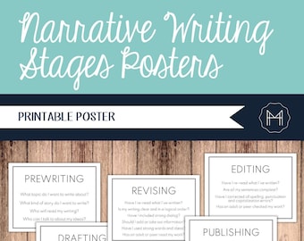 Narrative Writing Stages Posters
