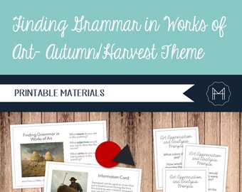 Trouver la grammaire dans les œuvres d'art - Thème Automne/Récolte