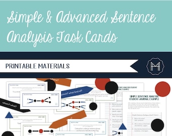Simple and Advanced Sentence Analysis Bundle