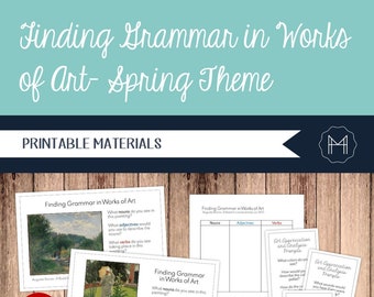 Trouver la grammaire dans les œuvres d'art - Thème du printemps
