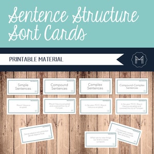 Sentence Structure Sort