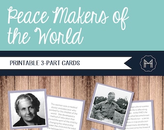 Peace Makers 3-Part Cards