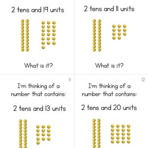 Montessori Style Golden Bead Mystery Number Task Cards - Etsy