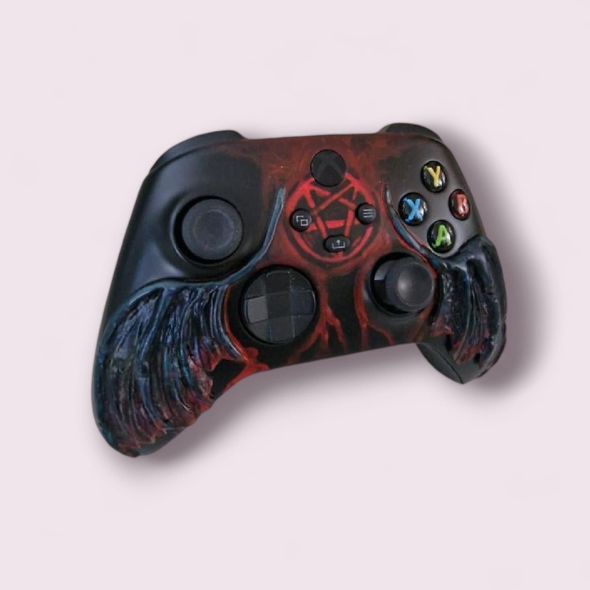 Diablo gift for gamer gear dialblo 4 demon lilith wings statue 3D faceplate custom diablo xbox controller merch horror gift diablo merch