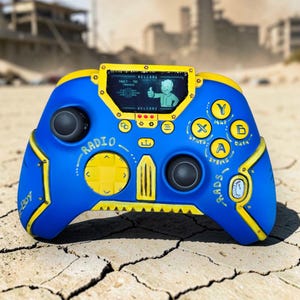 Custom xbox fallout boy handmade unique controller, fan made non official. Video game collectibles