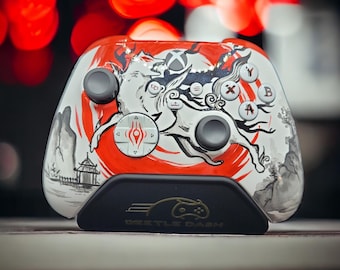 Okami Amaterasu white wolf, Custom Video Game Controller, Custom Controller Gift,  Gift for Gamer, Controller Faceplate