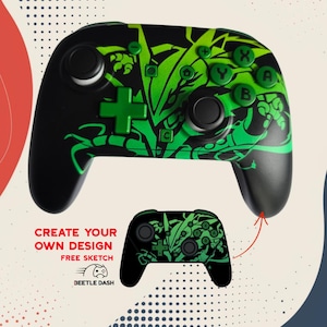 Custom Switch 2 or Switch 1 Pro controller , hand painted, made to order