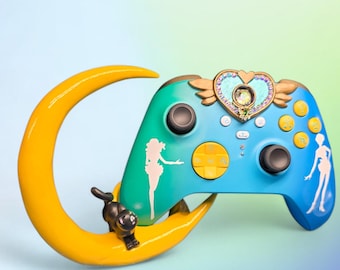 Sailor moon Luna Cat custom hand painted xbox holder stand gift for gamer