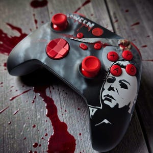 Movie Halloween Custom hand painted xbox controller or facepate, myers gamer gift