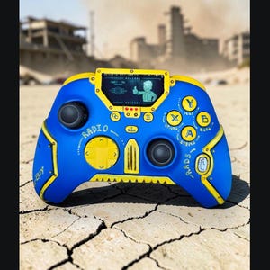 Custom xbox fallout boy handmade unique controller, fan made non official. Video game collectibles