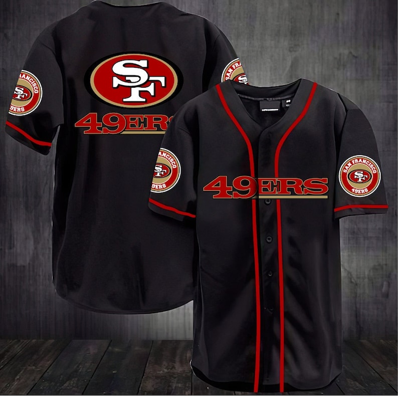 San Francisco 49ers Baseball Jersey NFL Baseball Jersey Etsy