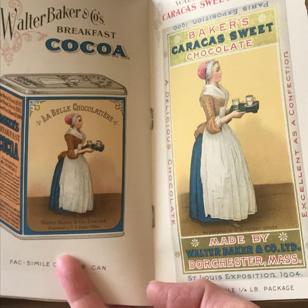 Vintage Walter Baker recipe booklet .  Chocolate and Cocoa  1920’s