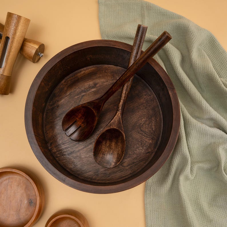 Rustic Dinnerware, Wooden Serving Bowl, Salad Bowl, Table Centerpiece, Wooden Fruit Bowl, Mid Century Bowl, Bread Bowl, new homeowner gift, Unique centerpiece, house warming gift, Decorative Bowls, Hand Carved Bowl, Rustic Keepsake