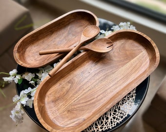 Large Wooden Dough Bowl, Bread Bowl, Handmade , Home Decor, Housewarming Gift, Table Top Decor, Rustic Wood, Client Gift