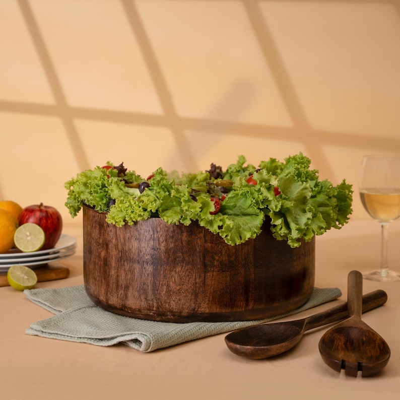 Rustic Dinnerware, Wooden Serving Bowl, Salad Bowl, Table Centerpiece, Wooden Fruit Bowl, Mid Century Bowl, Bread Bowl, new homeowner gift, Unique centerpiece, house warming gift, Decorative Bowls, Hand Carved Bowl, Rustic Keepsake