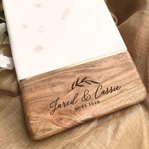 Custom Cheese Board, Engagement Gift, Marble Cutting Board, Charcuterie Board, Mother Of The Bride, Bridal Shower Gift, Newlywed Gift, Engraved Board, Couple Gift, Personalized Board, Marble Board, Cheese Board, Wedding Gift