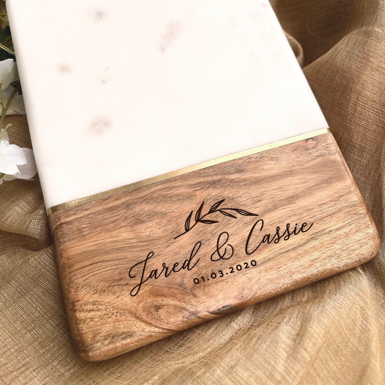 Custom Cheese Board, Engagement Gift, Marble Cutting Board, Charcuterie Board, Mother Of The Bride, Bridal Shower Gift, Newlywed Gift, Engraved Board, Couple Gift, Personalized Board, Marble Board, Cheese Board, Wedding Gift