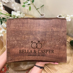Custom Handmade Live Edge Butcher Board, Cutting Chopping Board Heavy Duty, Personalized Kitchen Gift