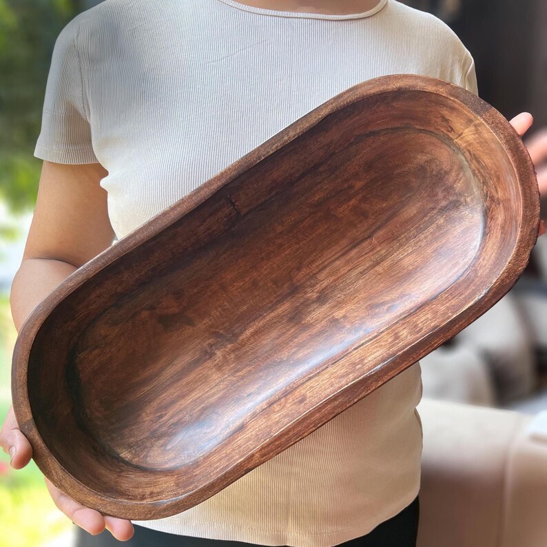 Wood Bowls handmade, Handmade Dough Bowl, Wood Bread Bowl, Wood Dough Bowl, carved wooden bowl, bowl for bread, vintage wooden bowl, Homeware Gift, Holiday Hosting, wood bowl, dough bowl, wood tray, carved bowl