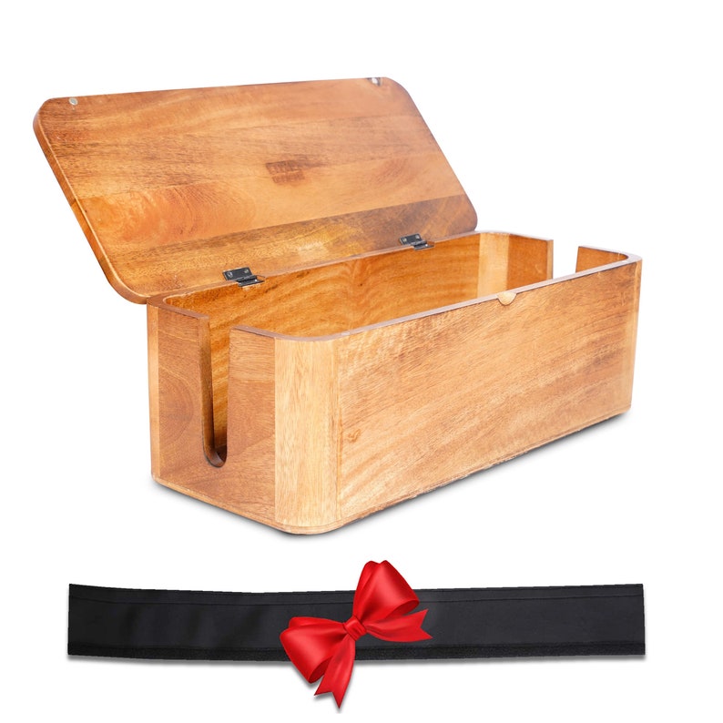 Wood Cable Management Box Perfect Cord Hider / Organizer for Etsy