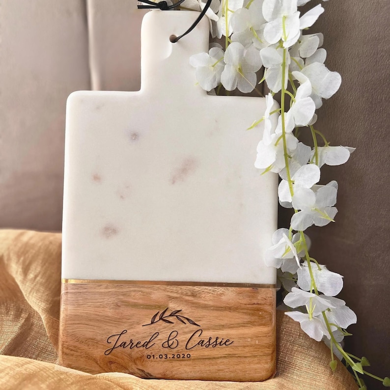 Custom Cheese Board, Engagement Gift, Marble Cutting Board, Charcuterie Board, Mother Of The Bride, Bridal Shower Gift, Newlywed Gift, Engraved Board, Couple Gift, Personalized Board, Marble Board, Cheese Board, Wedding Gift