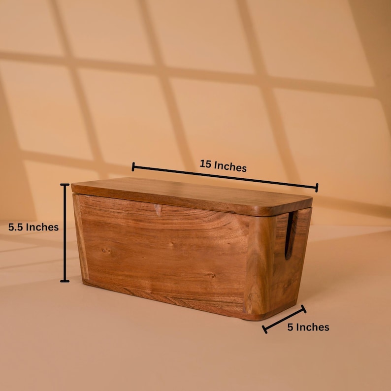 Extra Large Cable Box for Storage Organization, Homeware Gift, Desk ...