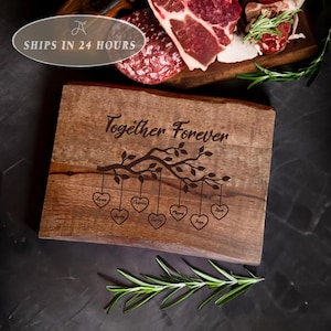 Tagliere da macellaio grande personalizzato con incisione, per barbecue, famiglia, regalo per fratelli, amicizia, regalo per amici