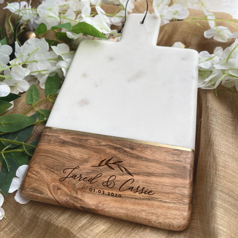 Custom Cheese Board, Engagement Gift, Marble Cutting Board, Charcuterie Board, Mother Of The Bride, Bridal Shower Gift, Newlywed Gift, Engraved Board, Couple Gift, Personalized Board, Marble Board, Cheese Board, Wedding Gift