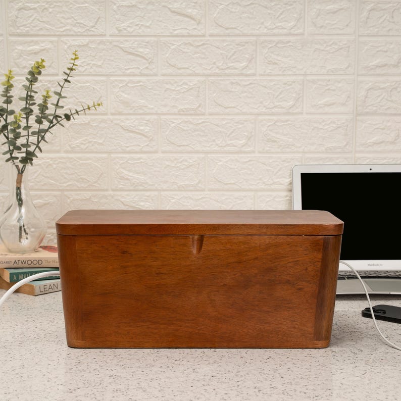 Extra Large Cable Box for Storage Organization, Homeware Gift, Desk ...