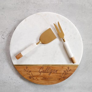 Charcuterie Board Personalized, Custom Cheese Board, Home Gift, Engraved Marble Serving Board, House Warming Gift, Unique Gift For Mom