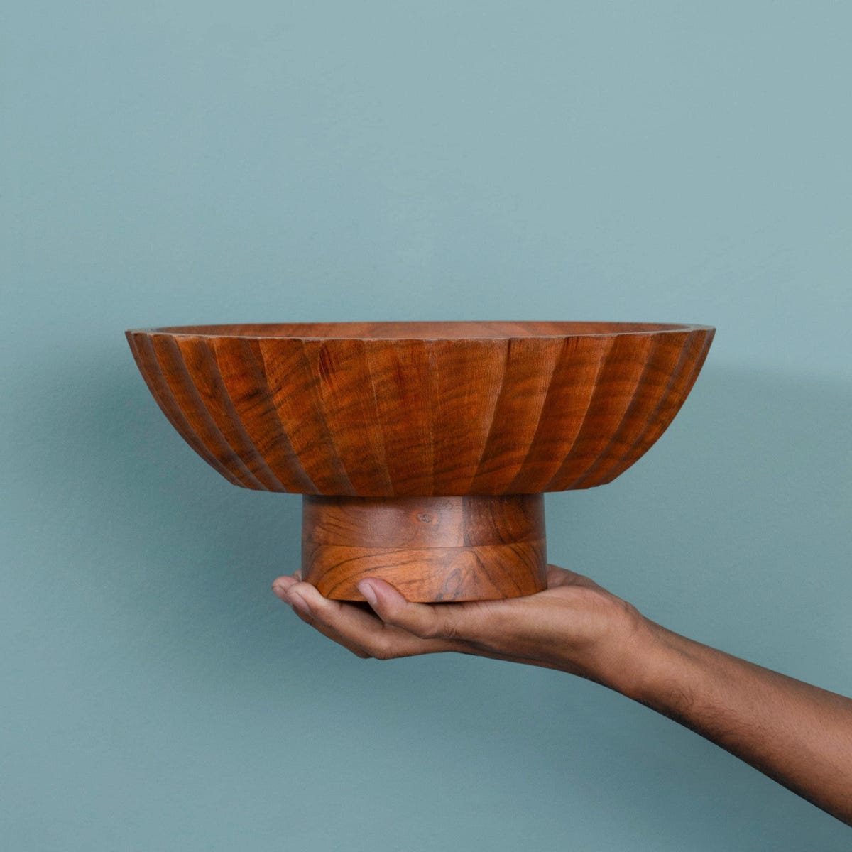 Pedestal Fruit Bowl, Compote Bowl, Wedding Table Centerpiece, Wood Footed Bowl, Salad Bowl With Raised Base, Ceremony Decor, Housewarming - Etsy