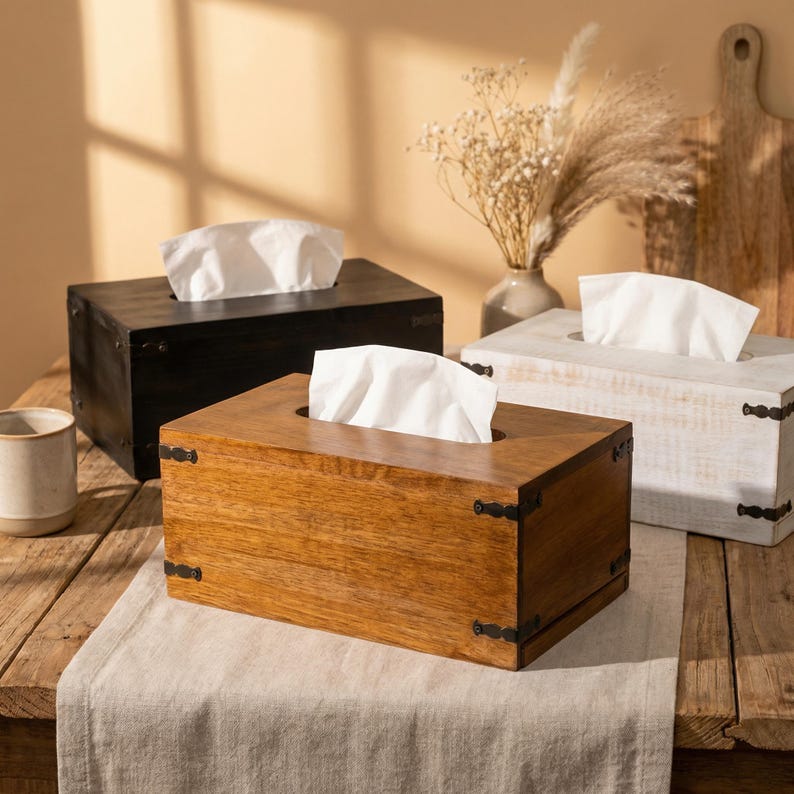 Tissue Box Holder, Bathroom Organizing, Tissue Box Cover, Rectangular Box, Tissue Holder, Desk Organization, Homeware Gift, tissue cover, House Warming Gift, Mother Gift, wood box, cover for tissue box, bathroom tissue box