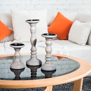 Hosting Decor, Pillar Candle Holder, Wooden Candle Holder, Wedding Candles, Candles Stand, Table Centerpiece, Wedding Centerpiece, Farmhouse Candle, Home-Decor, candle holder, Modern rustic, Candlestick Holders, table decoration