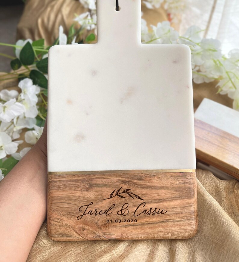 Custom Cheese Board, Engagement Gift, Marble Cutting Board, Charcuterie Board, Mother Of The Bride, Bridal Shower Gift, Newlywed Gift, Engraved Board, Couple Gift, Personalized Board, Marble Board, Cheese Board, Wedding Gift