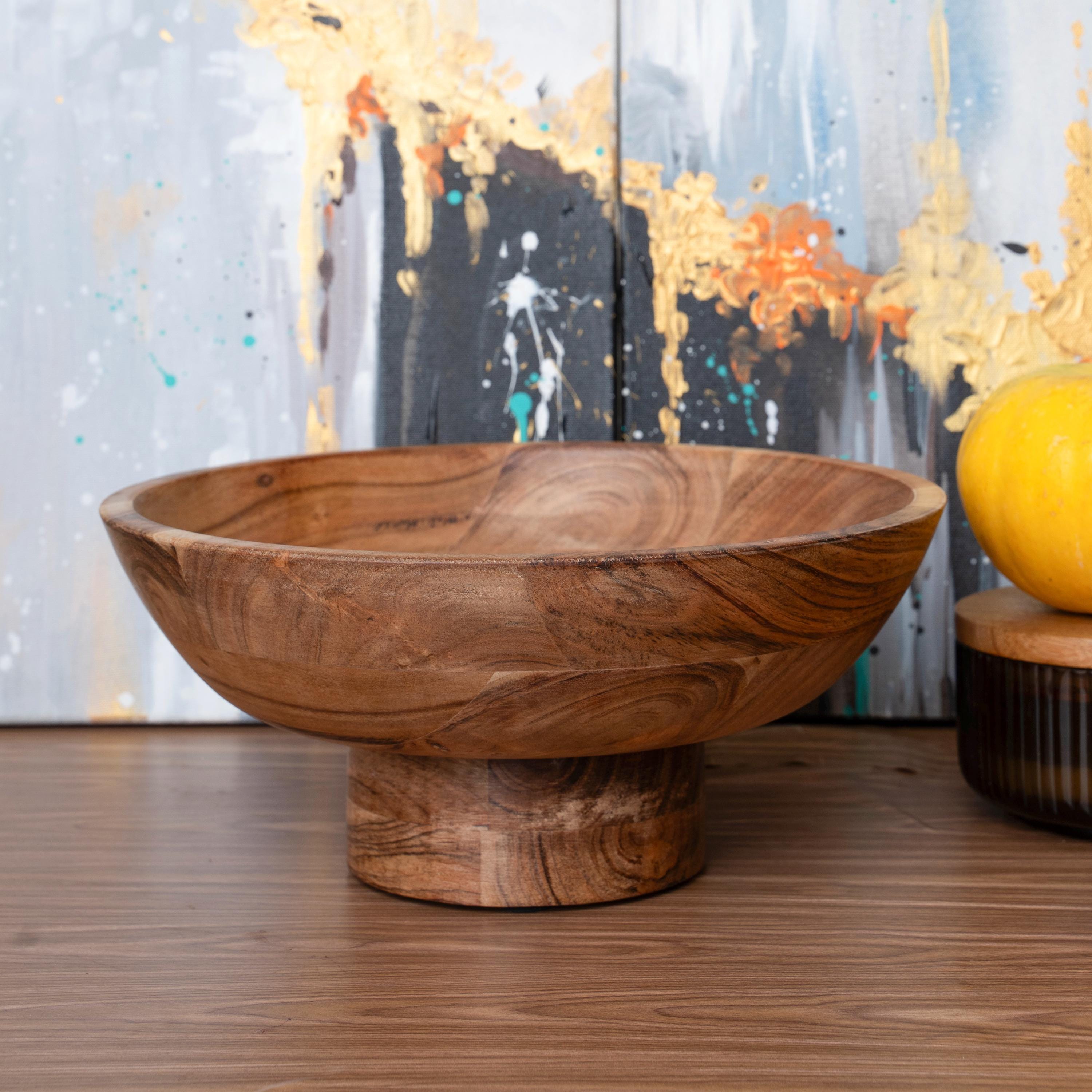 Bol Fruits Bois Kimona Bol à Fruits En Bois D'acacia - Fabriqué à La Main - 22,9x22,9x10,2 Cm - Décoration Cuisine Bol Déco Bois Acacia Bol Fruits Bois Kimona Bol à Fruits En Bois D'acacia - Fabriqué à La Main - 22,9x22,9x10,2 Cm - Décoration Cuisine Bol Déco Bois Acacia