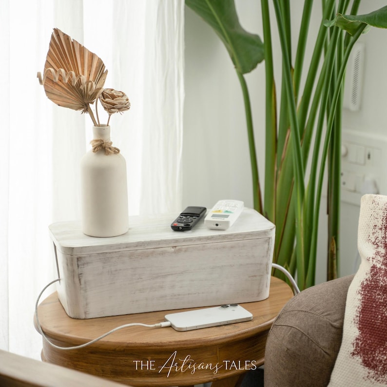 Storage Organization, Cord Organizer, Cable Holder, Home Improvement, Wire Cover, Homeware, cable organizer, desk organizer, Wire Organizer, new home gift, gift for dad, Rustic Organiser, Charging Station