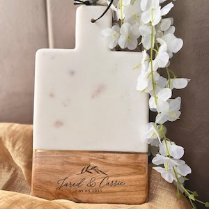 Custom Cheese Board, Engagement Gift, Marble Cutting Board, Charcuterie Board, Mother Of The Bride, Bridal Shower Gift, Newlywed Gift, Engraved Board, Couple Gift, Personalized Board, Marble Board, Cheese Board, Wedding Gift