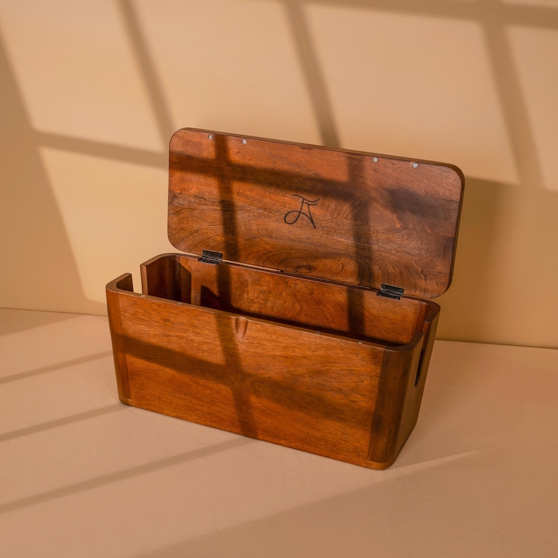Extra Large Cable Box for Storage Organization, Homeware Gift, Desk ...