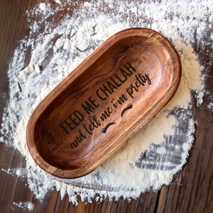 Cuenco de madera hecho a mano, regalo otoñal, decoración para fiestas, Rosh Hashaná, decoración judía, centro de mesa de Janucá