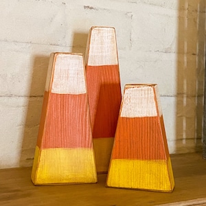 Candy Corn ~ Fall Wood Decor