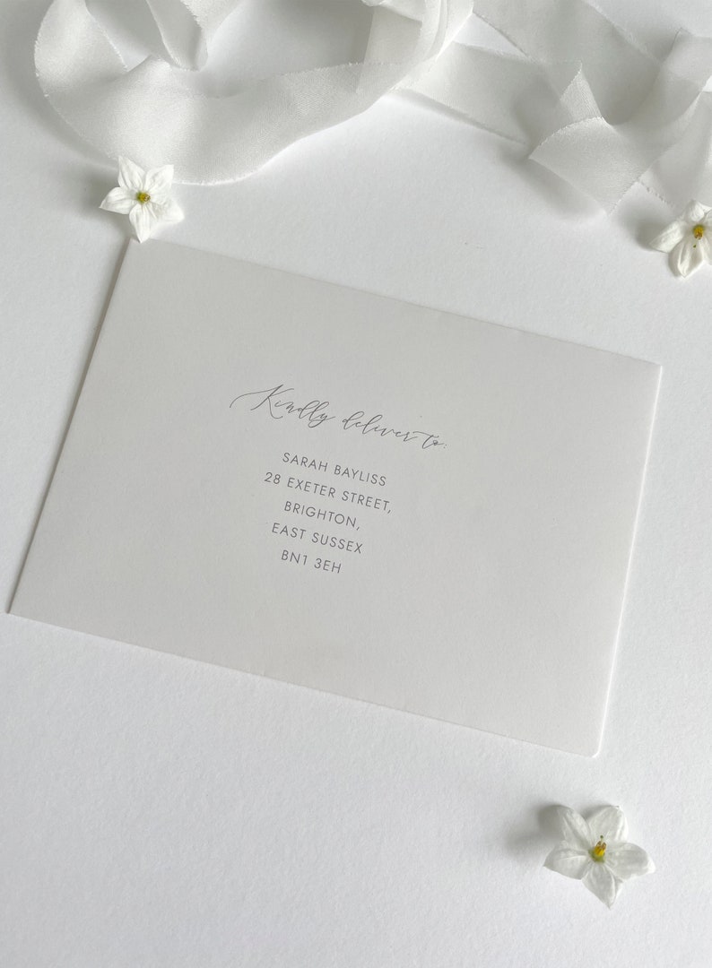 Envelope Address Printing, ENVELOPES NOT INCLUDED. Only Available If ...