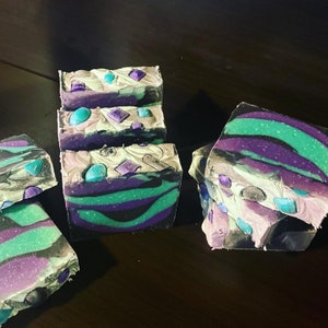 Galaxy Soap! 6 oz. Handmade Soap, Homemade Soap, Cold Processed Soap, Vegan, Scent: Twilight Woods