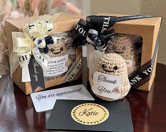 Personalized Thank You Potato Gift Box: Employee Appreciation + Handwritten Card
